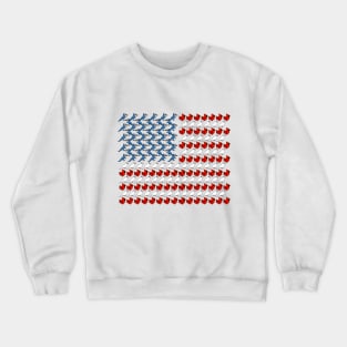 U.S. Flag of Birds Crewneck Sweatshirt